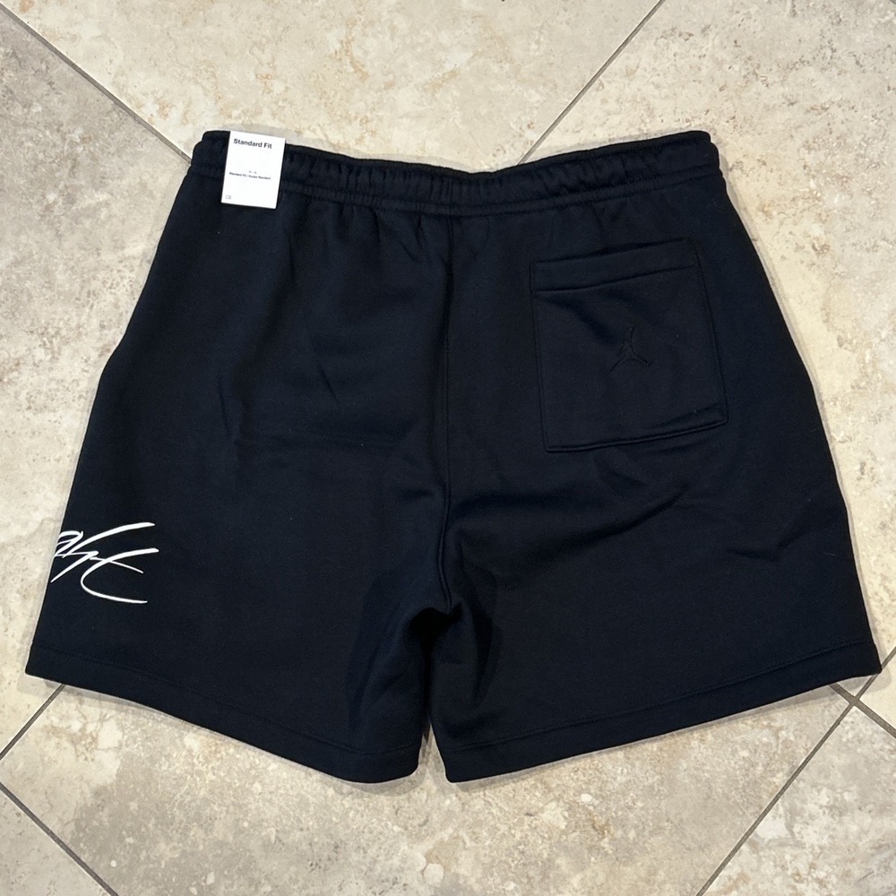 Jordan Essential Fleece HBR Shorts Mens XL Black Active Drawstring FN4535-010 - Picture 8 of 9